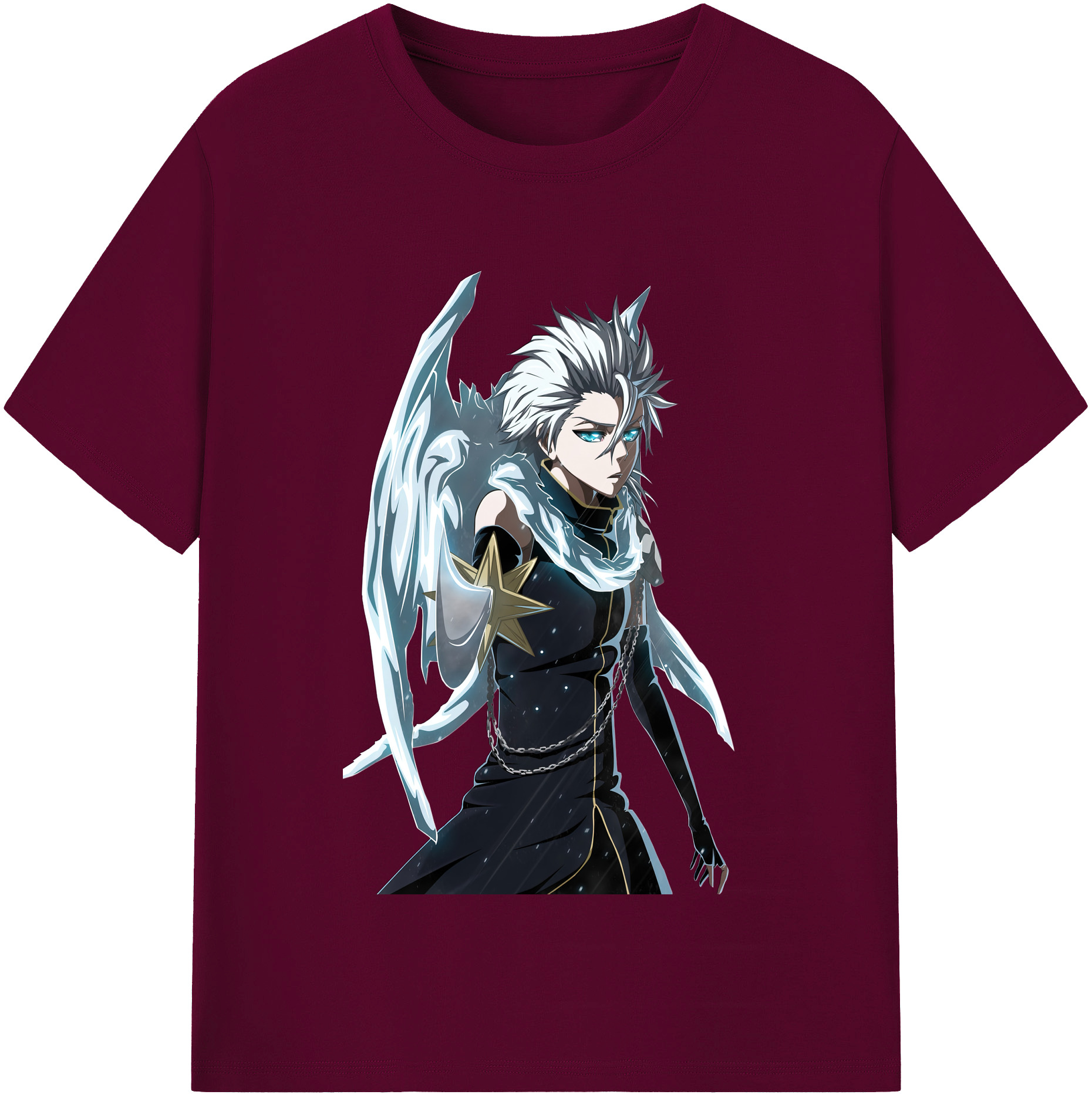 （画像用） ブリーチ 日番谷冬獅郎（ひつがや とうしろう） BLEACH Hitsugaya Toushirou レディースカジュアルプリントTシャツ（綿100％）